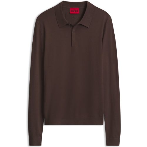 Polo Slim en maille - HUGO - Modalova