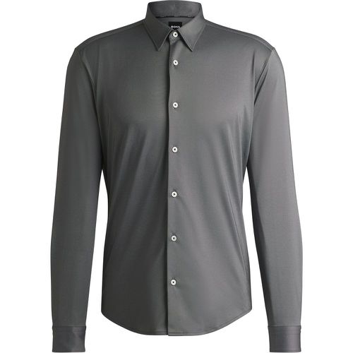 Chemise Slim en tissu stretch performant structuré - Boss - Modalova