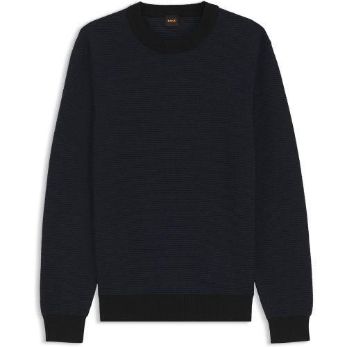 Pull en maille en coton mélangé - Boss - Modalova