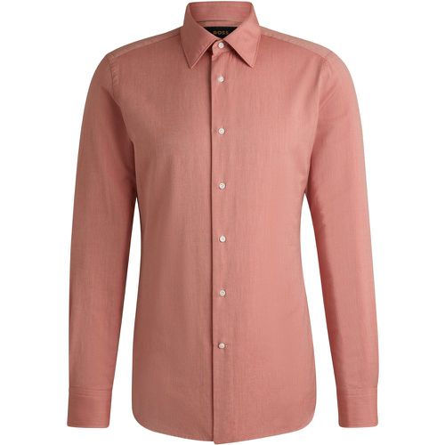 Chemise slim en twill de coton-cachemire italien - Boss - Modalova