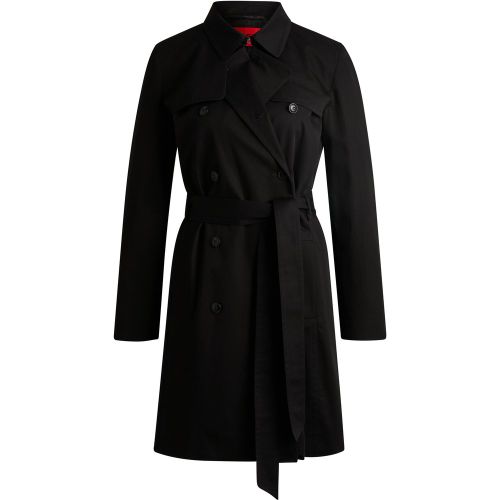 Trench croisé Regular en coton - HUGO - Modalova