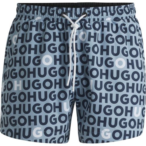 Short de bain à cordon de serrage et logo imprimé - HUGO - Modalova
