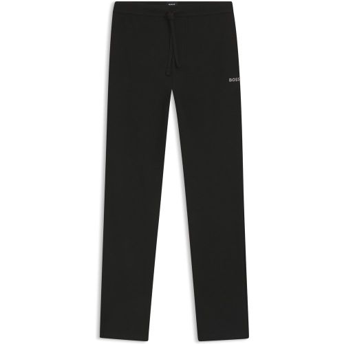 Bas de pyjama en coton mélangé avec logo brodé - Boss - Modalova