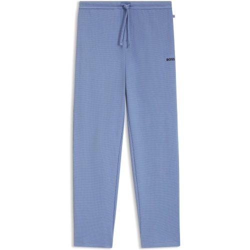 Bas de pyjama en coton mélangé à logo brodé - Boss - Modalova