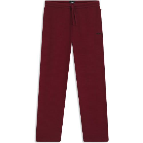 Bas de pyjama en coton mélangé à logo brodé - Boss - Modalova