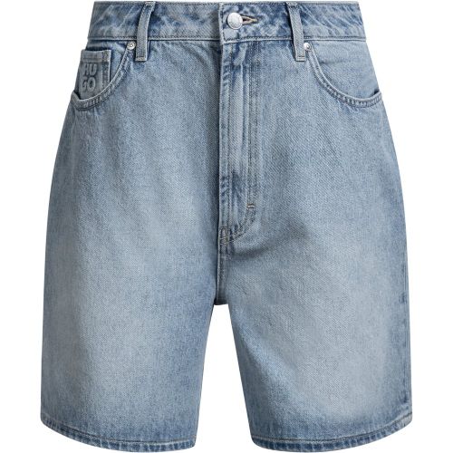 Short Regular en denim effet poivre et sel - HUGO - Modalova