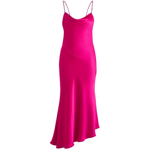 Robe en satin à base asymétrique - HUGO - Modalova
