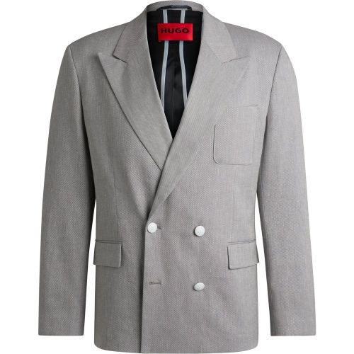 Veste moderne en coton, lin et stretch - HUGO - Modalova