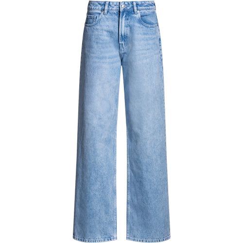 Jean Straight en denim rigide bleu vif - HUGO - Modalova