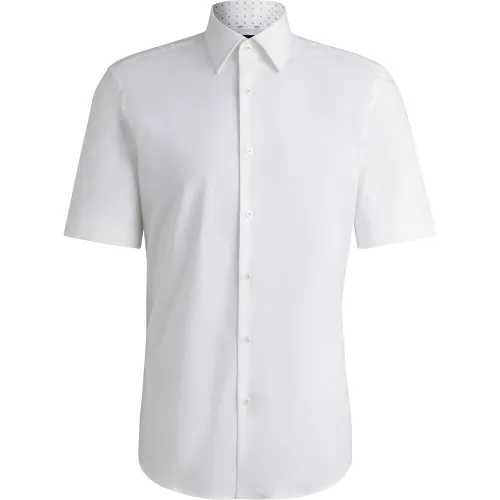 Chemise Regular en popeline de coton stretch facile à repasser - Boss - Modalova