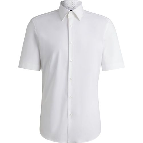 Chemise Regular en popeline de coton stretch facile à repasser - Boss - Modalova