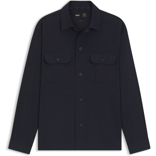Chemise Relaxed en lin mélangé italien - Boss - Modalova