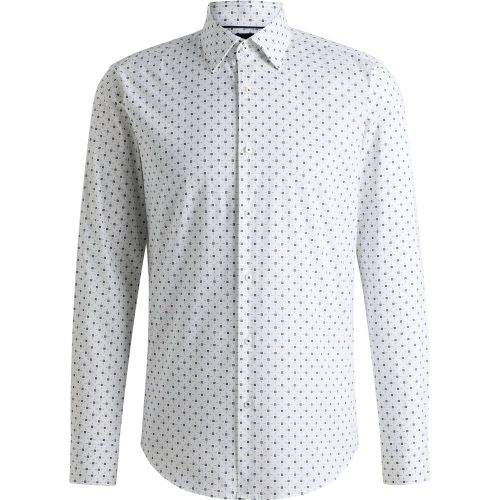 Chemise Regular en popeline de coton stretch avec imprimé - Boss - Modalova