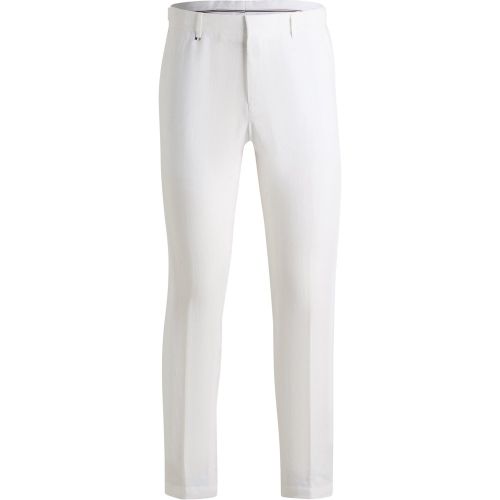 Pantalon habillé en toile de lin - Boss - Modalova