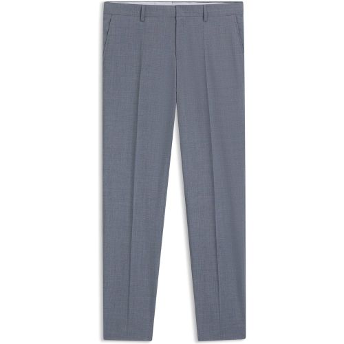 Pantalon habillé en laine vierge mélangée à motif - Boss - Modalova