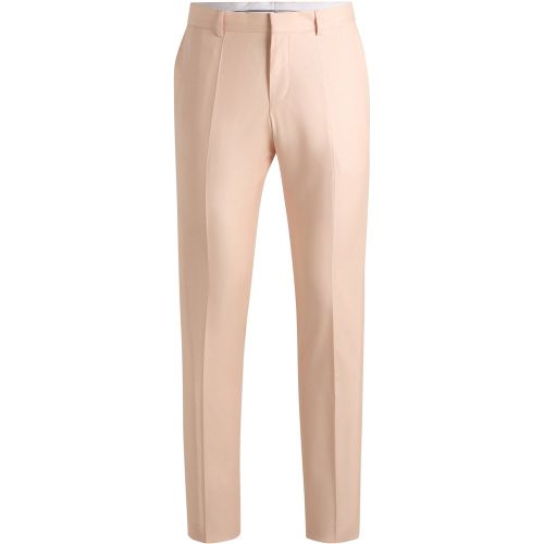 Pantalon habillé en satin de laine mélangée - Boss - Modalova