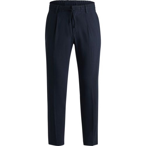Pantalon Tapered en lin mélangé - Boss - Modalova