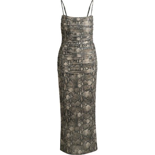 Robe avec corset et superposition en mesh froncé - HUGO - Modalova