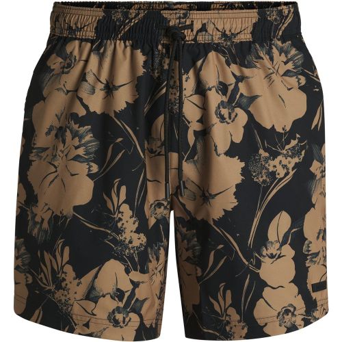 Short de bain avec imprimé à fleurs et rayures latérales - Boss - Modalova