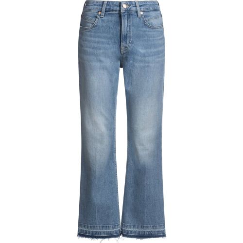 Jean court évasé en denim stretch bleu - Boss - Modalova