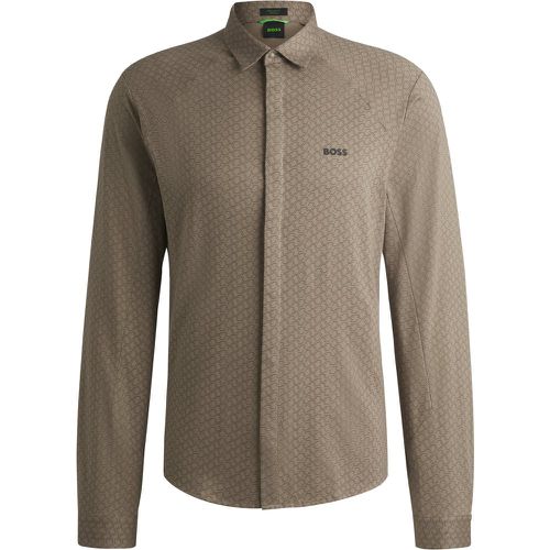 Chemise Regular en maille piquée de coton - Boss - Modalova