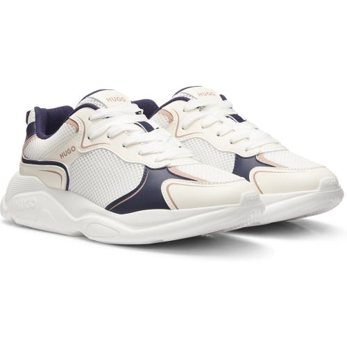 Baskets avec détails en mesh et tirant à l’arrière - HUGO - Modalova