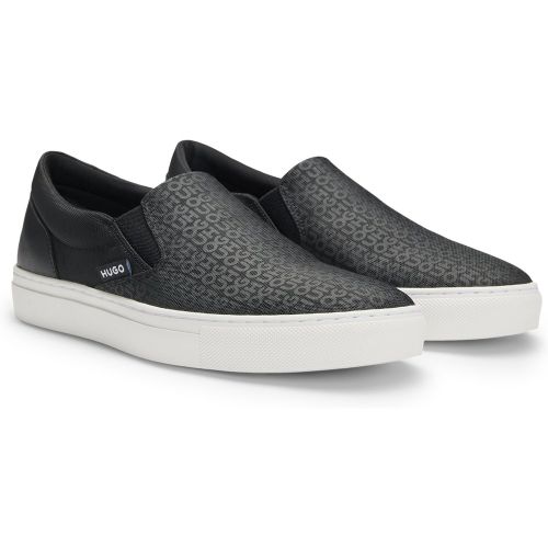 Mocassins avec empeigne logotée - HUGO - Modalova