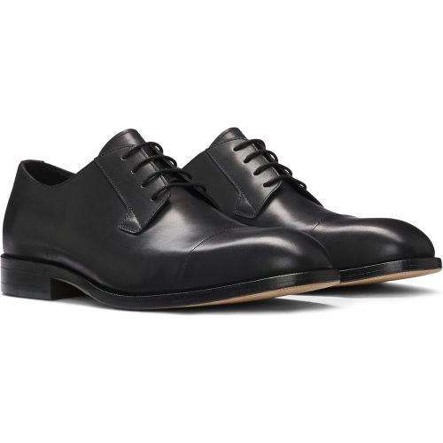 Chaussures derby en cuir à bout droit - Boss - Modalova