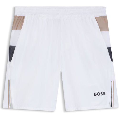 Short de tennis Actif en tissu stretch avec gestion de l’humidité - Boss - Modalova