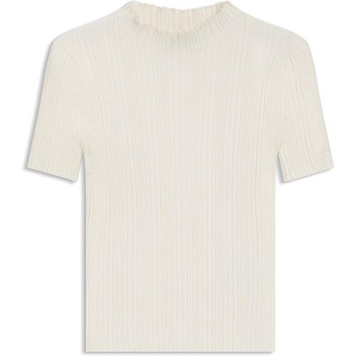 Pull à col montant en maille côtelée irrégulière - HUGO - Modalova