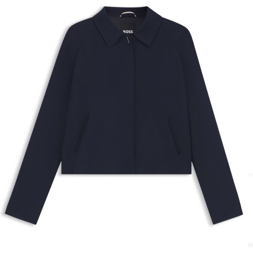 Veste en crêpe à fermeture invisible - Boss - Modalova