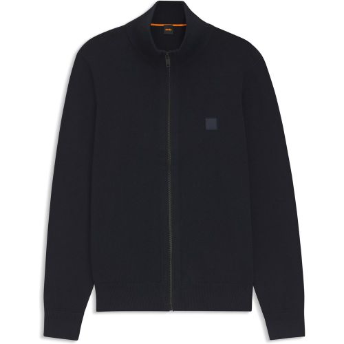 Veste en maille de coton et de cachemire - Boss - Modalova