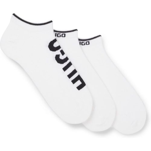 Lot de trois paires de chaussettes basses avec logos - HUGO - Modalova