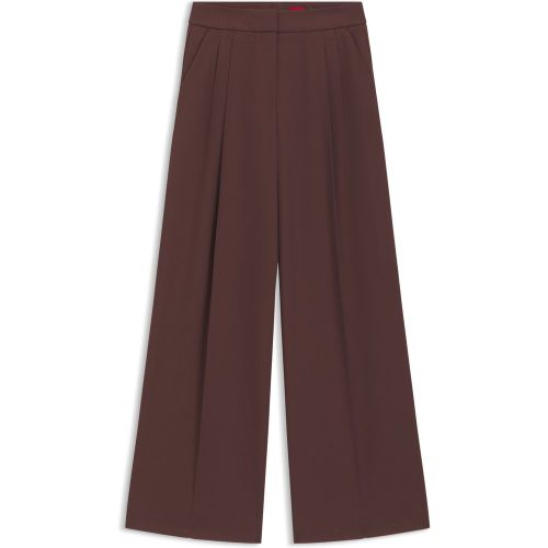 Pantalon Relaxed en tissu stretch avec deux plis - HUGO - Modalova