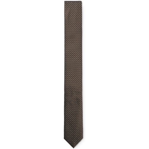 Cravate en soie mélangée à motif jacquard - HUGO - Modalova