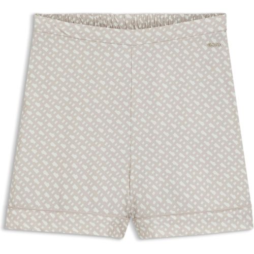 Short de pyjama à imprimé monogramme et passepoil contrastant - Boss - Modalova