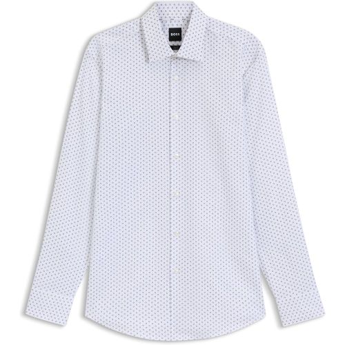 Chemise Slim en coton Oxford stretch imprimé - Boss - Modalova