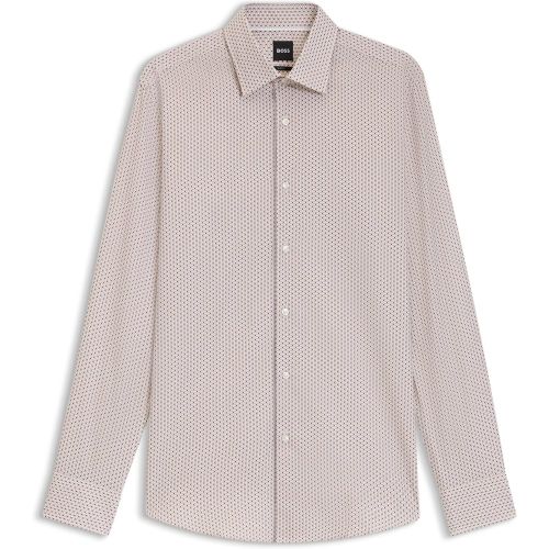 Chemise Slim en twill de coton imprimé - Boss - Modalova
