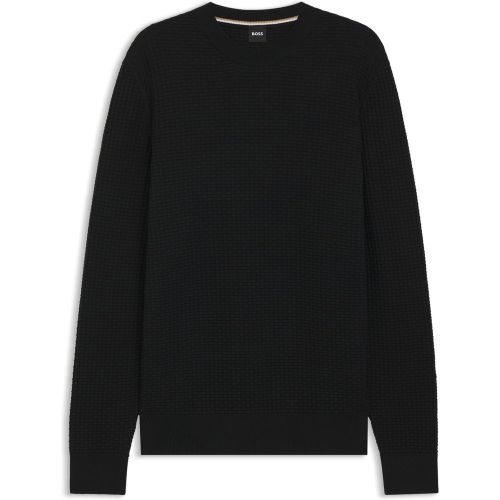 Pull en maille de coton - Boss - Modalova