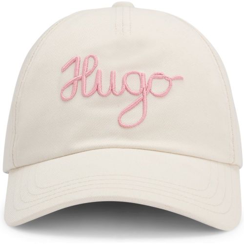 Casquette en twill de coton à logo brodé - HUGO - Modalova