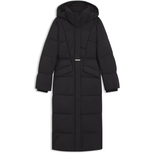 Manteau long matelassé avec ceinture métallique - Boss - Modalova