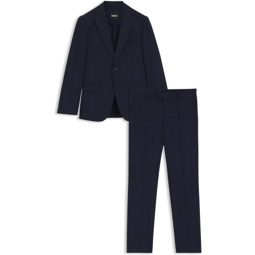 Costume Slim en laine stretch infroissable à carreaux - Boss - Modalova