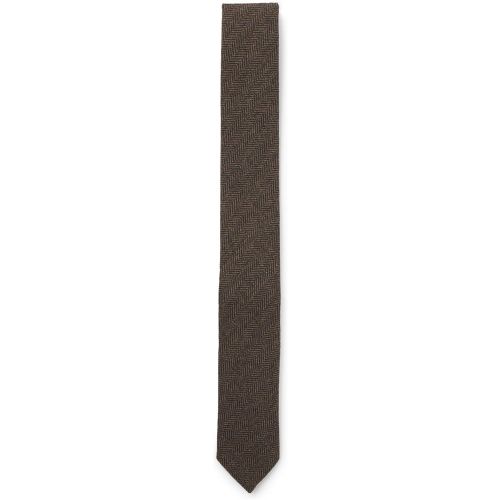 Cravate habillée au tissage chevrons - HUGO - Modalova