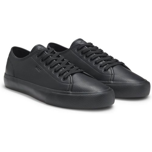 Baskets basses en similicuir grainé - Boss - Modalova