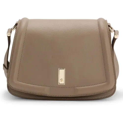 Besace Ariell en cuir grainé - Boss - Modalova