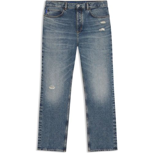 Jean Baggy en denim usé bleu - HUGO - Modalova