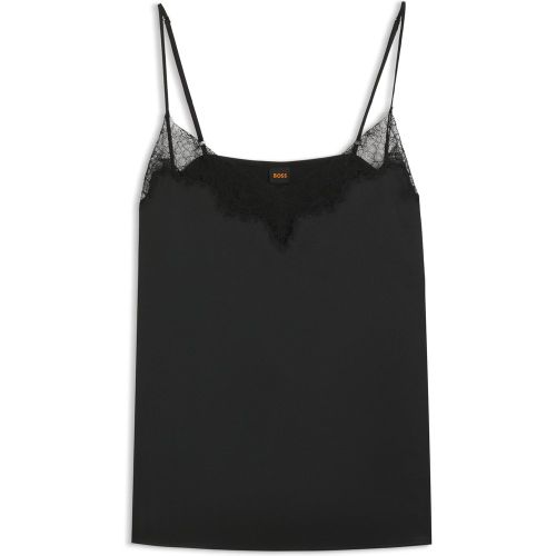 Caraco en satin avec détails en dentelle - Boss - Modalova