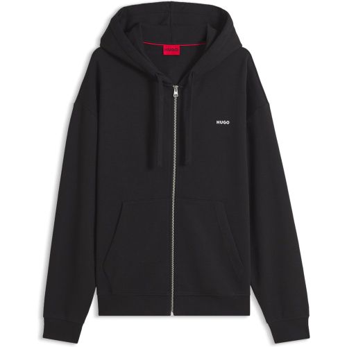 Sweat à capuche zippé en coton - HUGO - Modalova