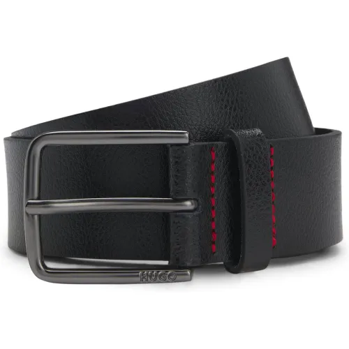 Ceinture en cuir avec boucle à ardillon - HUGO - Modalova
