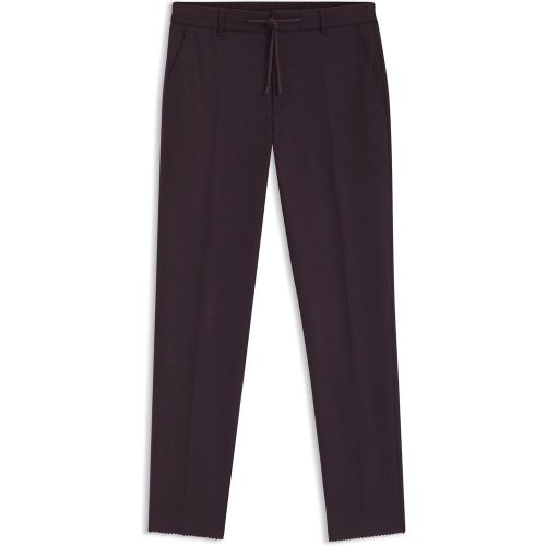 Pantalon Tapered en flanelle stretch brossée - Boss - Modalova